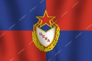 Флаг спортивного клуба ЦСКА (г. Москва)