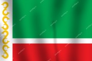 Флаг Чеченской Республики (Чечня)